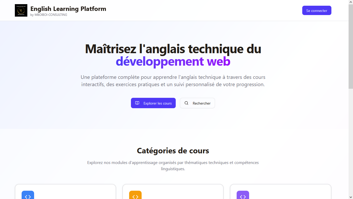 English Learning Platform